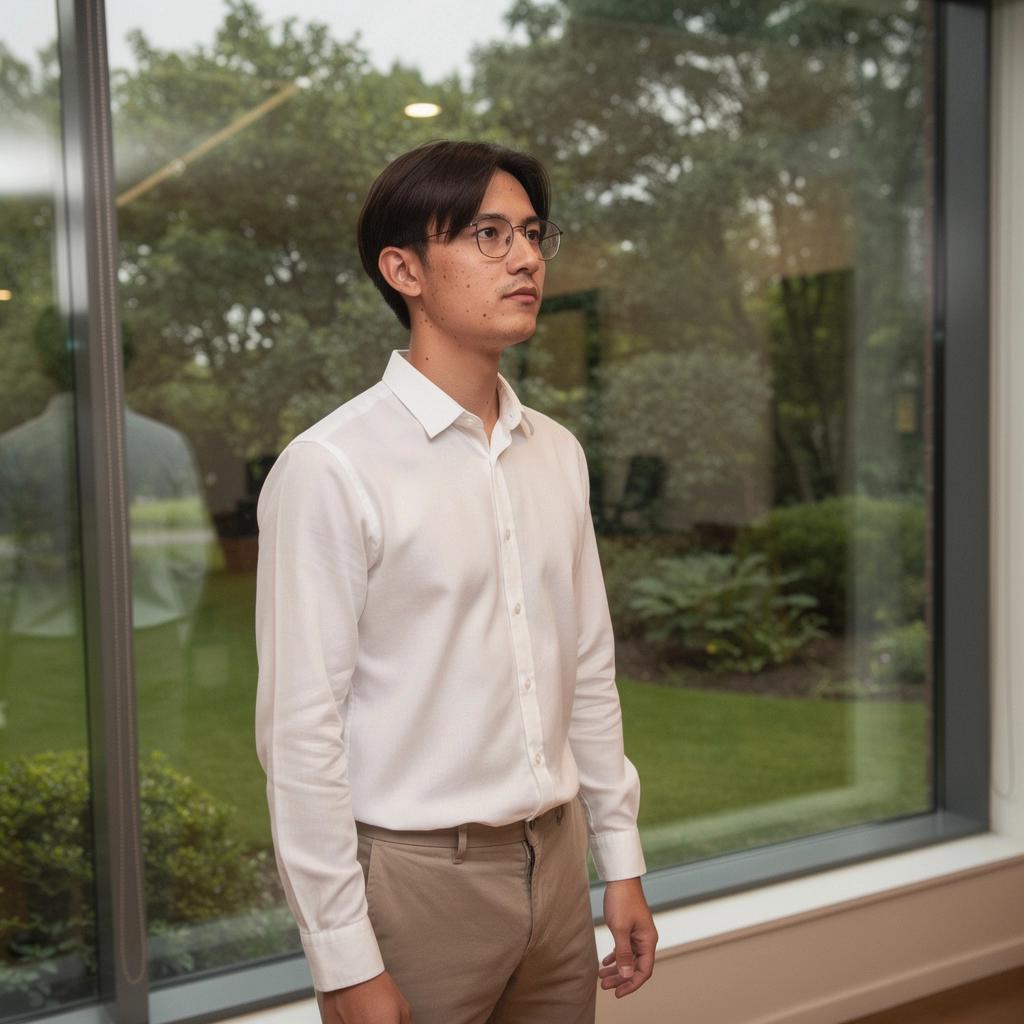 Légzéstechnikai gyakorlatot végző énekes, akinek a teste jól megfeszített.